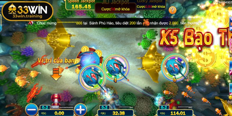 Jackpot Đánh Cá 33WIN - Săn Thưởng Hấp Dẫn Dưới Biển Sâu 2 Các loại boss giá trị cao trong game thu hút ngư thủ
